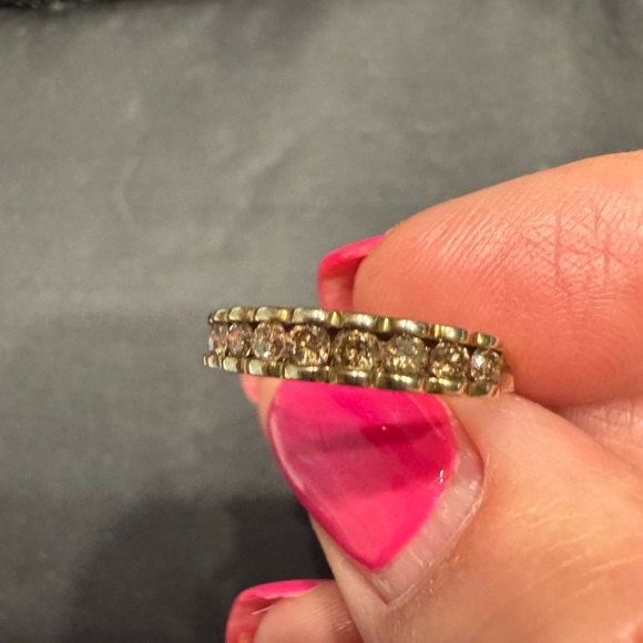 Champagne diamond 14k ring - Picture 8 of 11